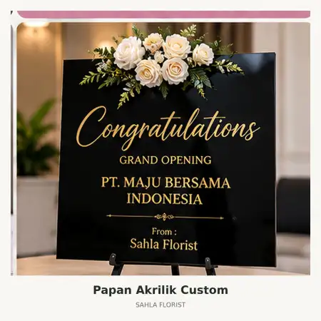 Papan Bunga Akrilik Lubuk Linggau